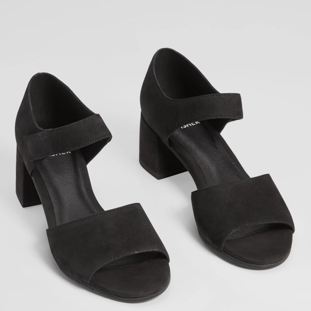 Eileen Fisher Fey Tumbled Nubuck Leather Sandal NWOB